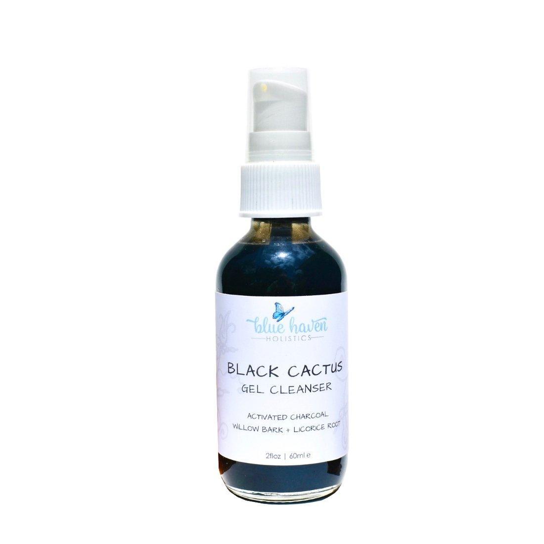 Black Cactus Charcoal Gel Face Cleanser - Blue Haven Holistics
