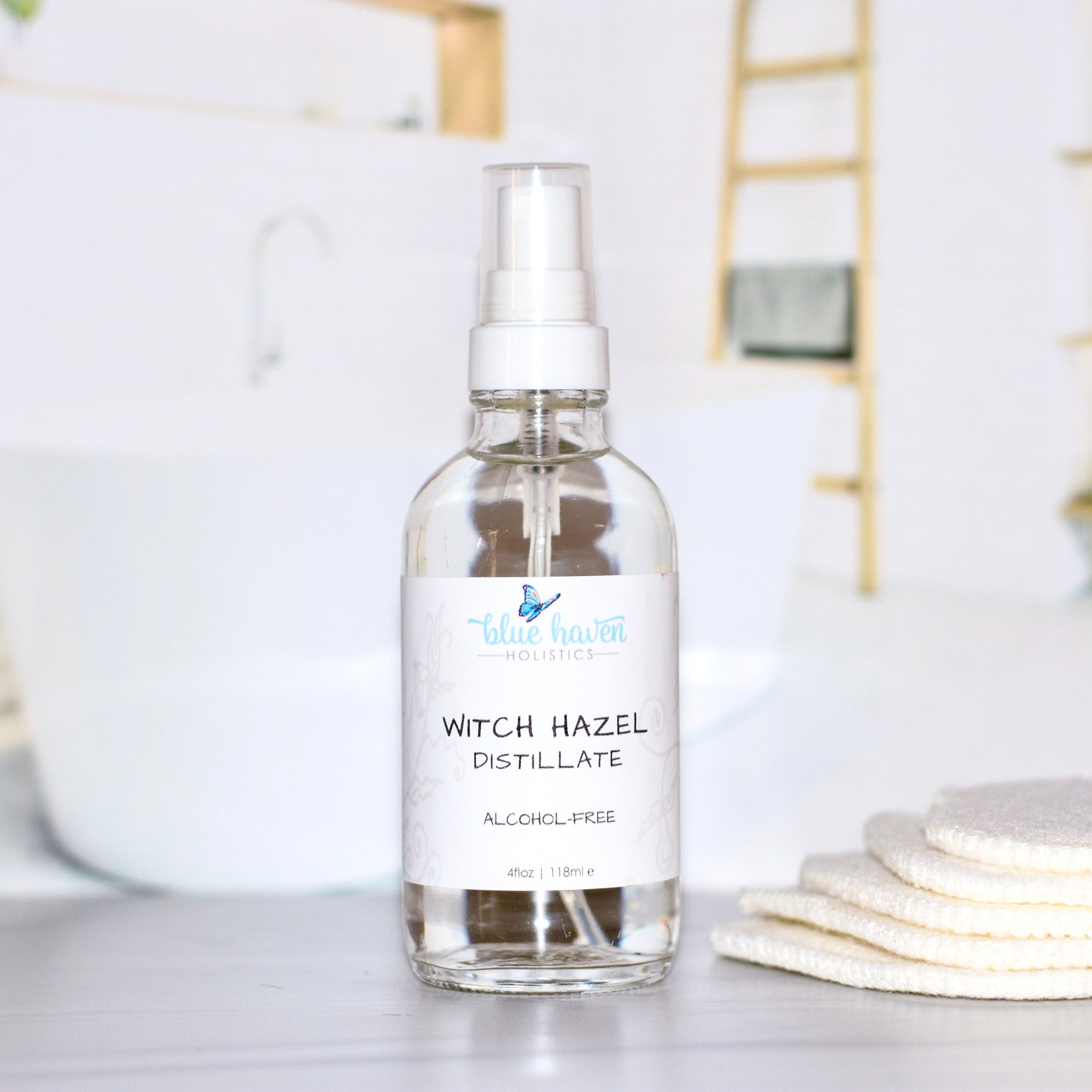 Alcohol Free Witch Hazel Face Toner Blue Haven Holistics